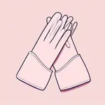 pale pink gloves image